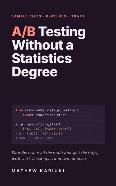 Cover of A/B Testing Without a Statistics Degree