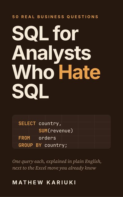 Cover of SQL for Analysts Who Hate SQL